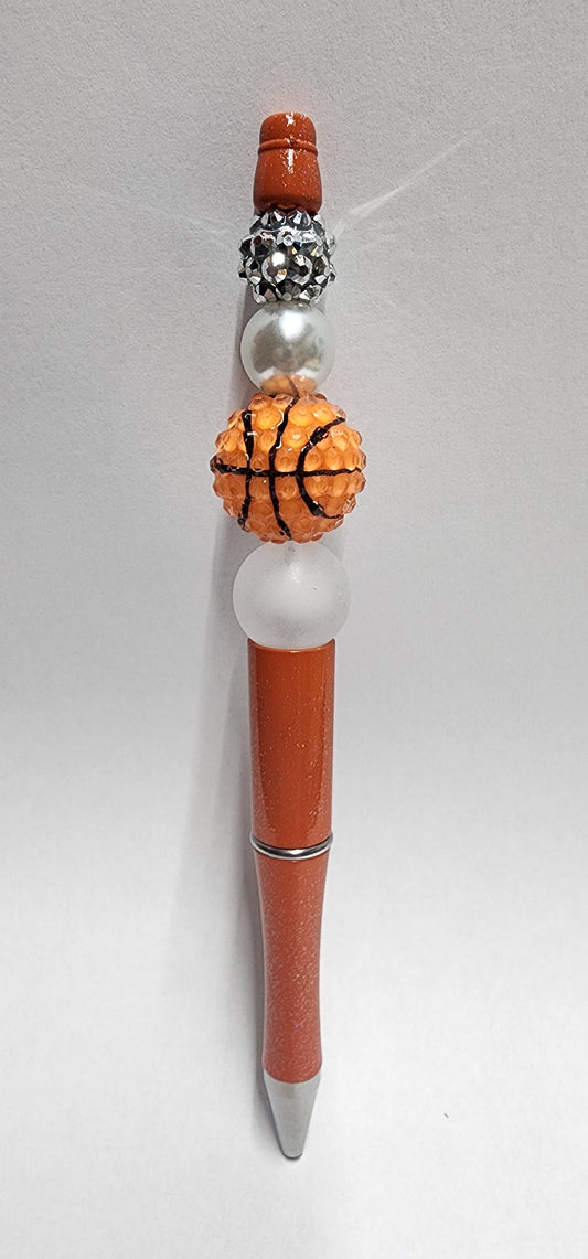 Basketball (Round) Beaded Pen