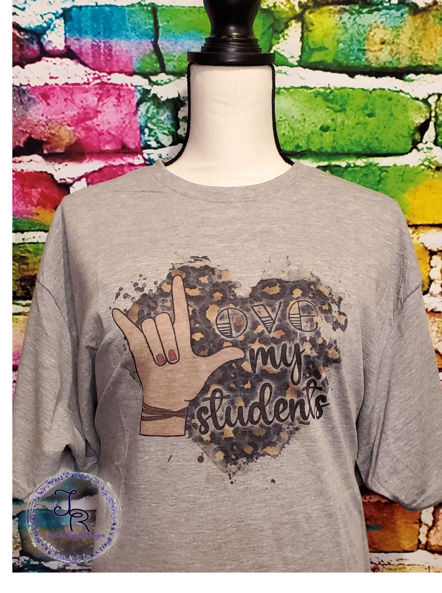 Love My Students Leopard Shirt