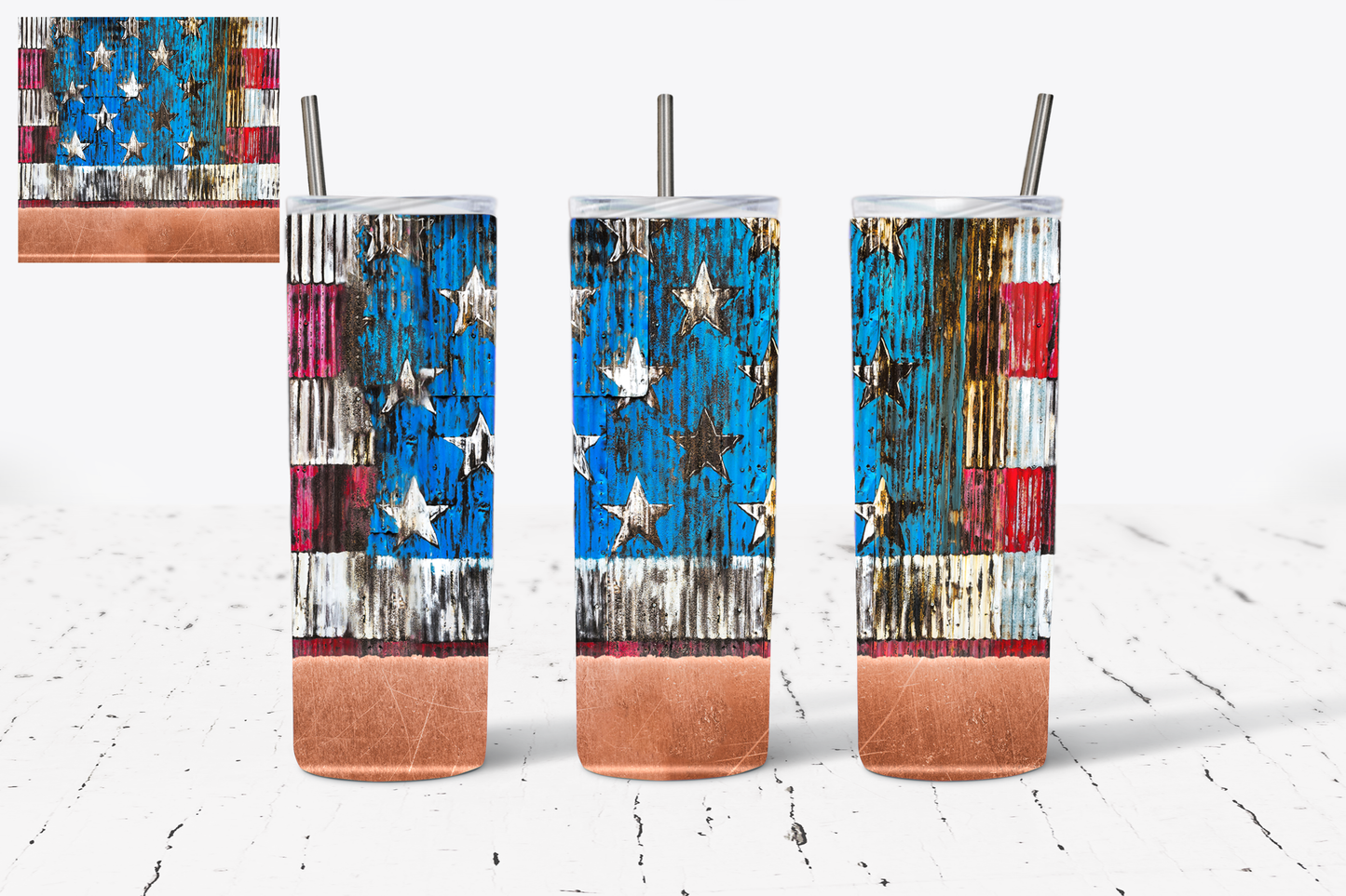 Flag Shell Tumbler