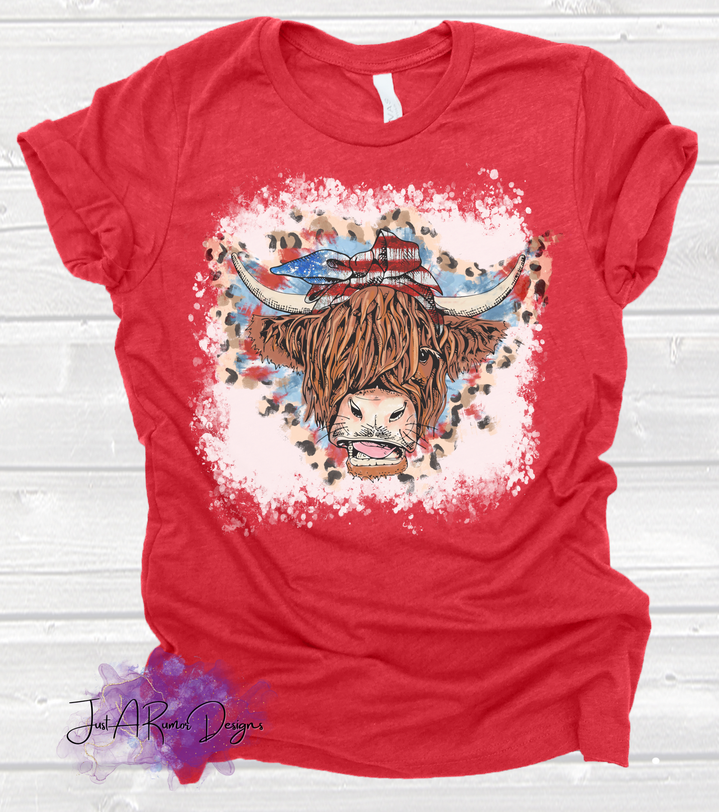 Patriotic Highland Cow Shirt