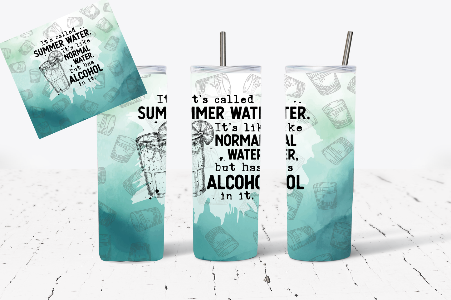 Summer Water Tumbler