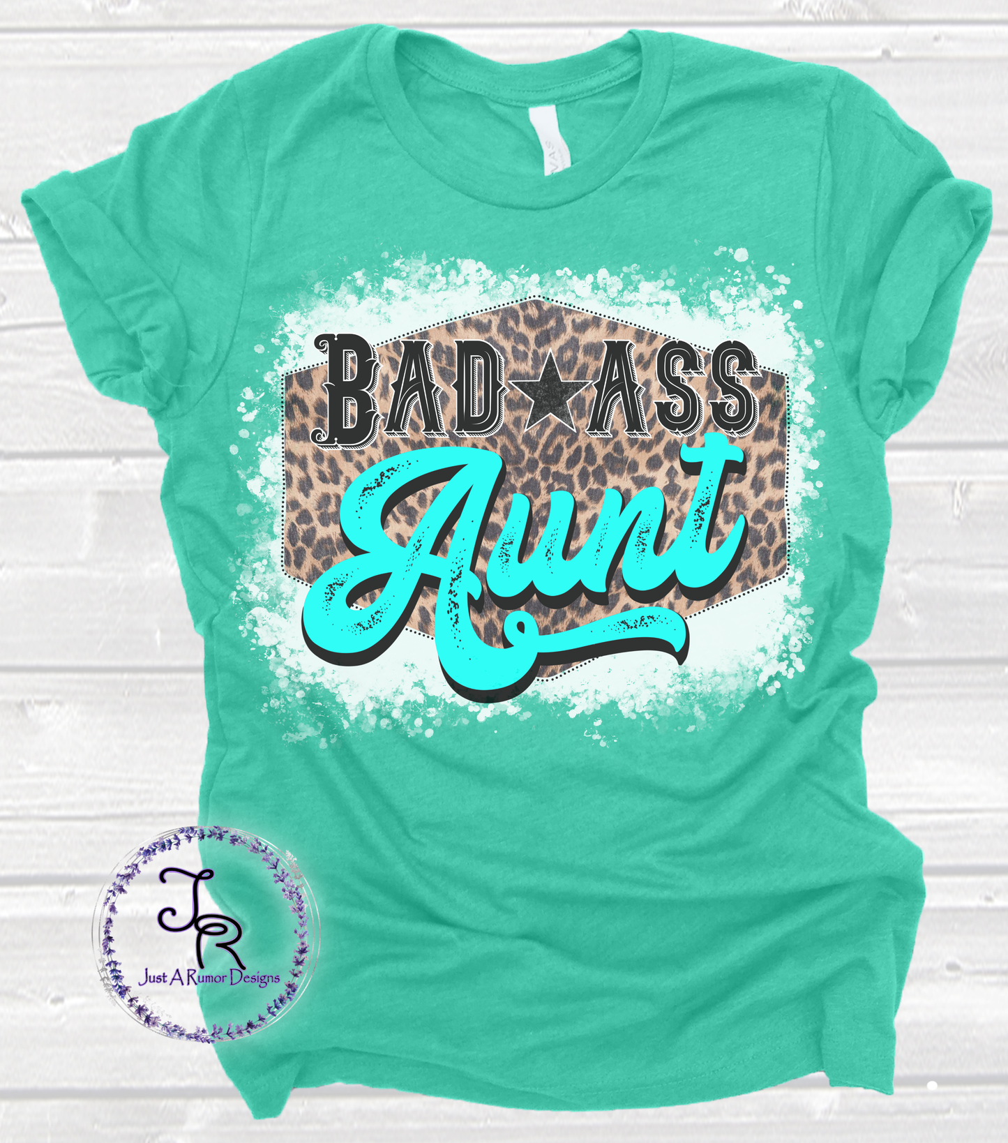 Blue Badass Aunt Shirt