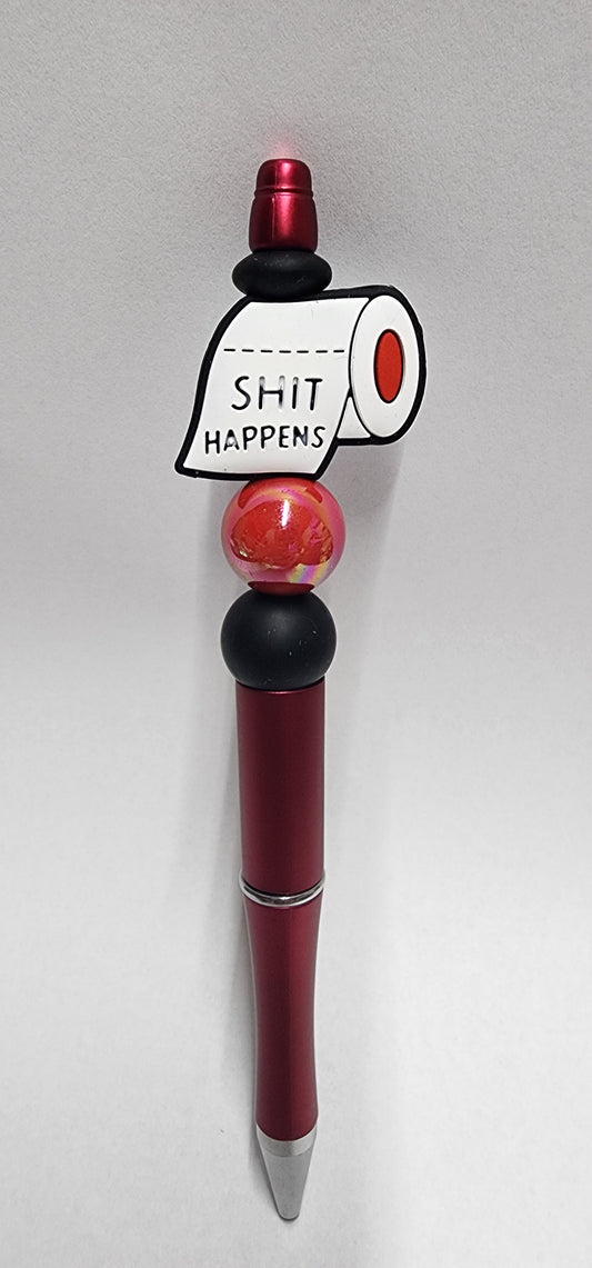 Shit Happens Beaded Pen