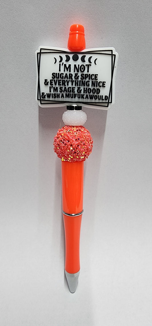 Sugar & Spice Beaded Pen