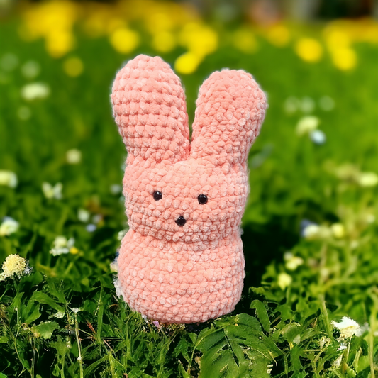 Peach Peep Bunny Plushie