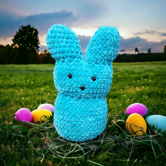 Teal Peep Bunny Plushie