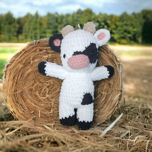 Black Spotted Cow Plushie
