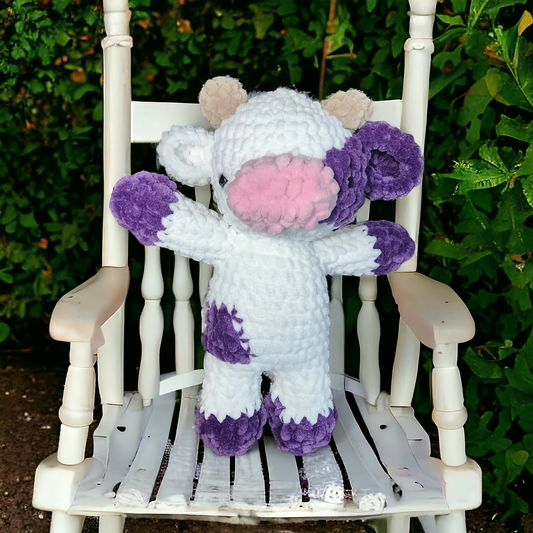 Purple Spotted Cow Plushie