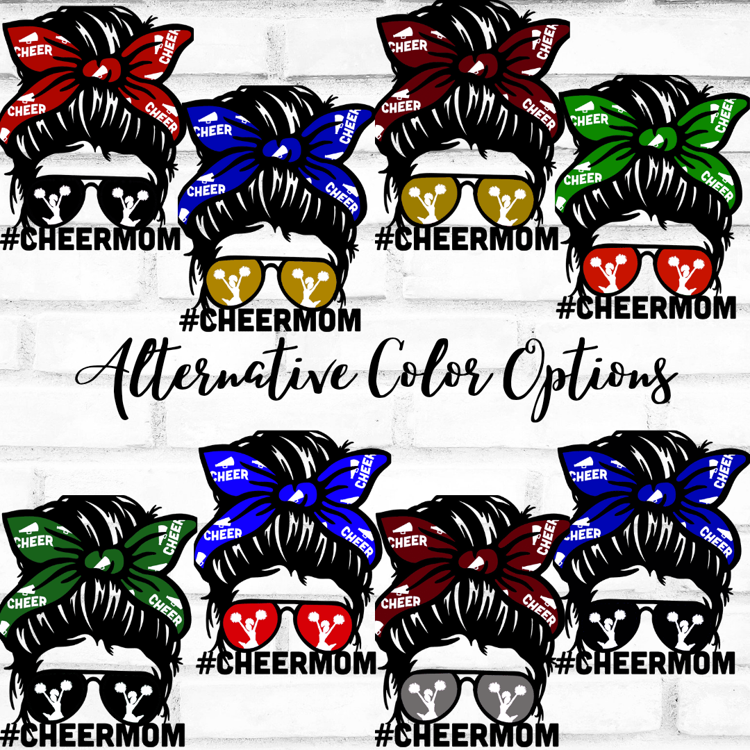 Cheer Mom-School Colors Shirt