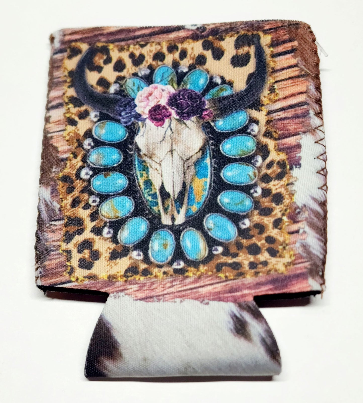 Turquoise & Cow Skull Coolie