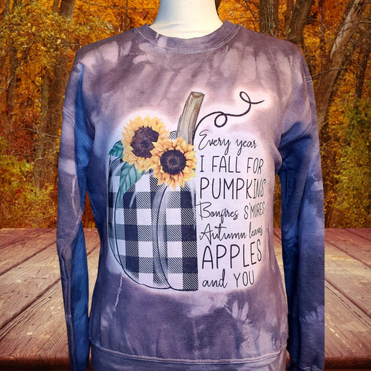 B&W Pumpkin Sweatshirt-RTS