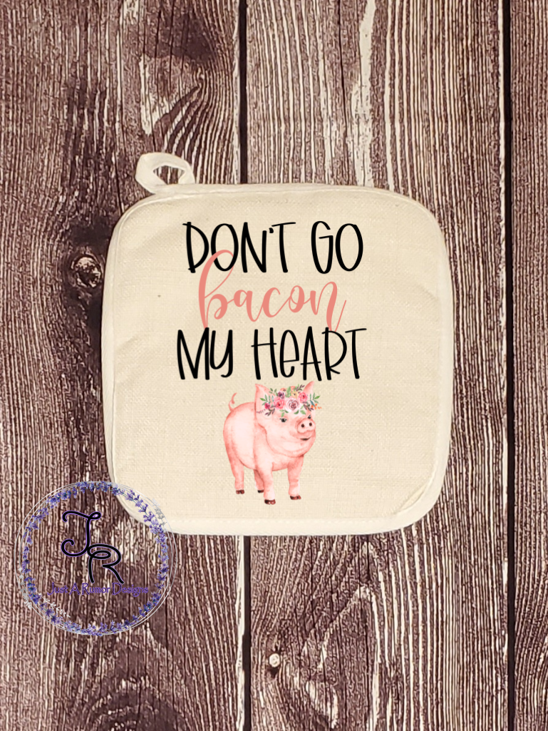 Bacon My Heart Pot Holder
