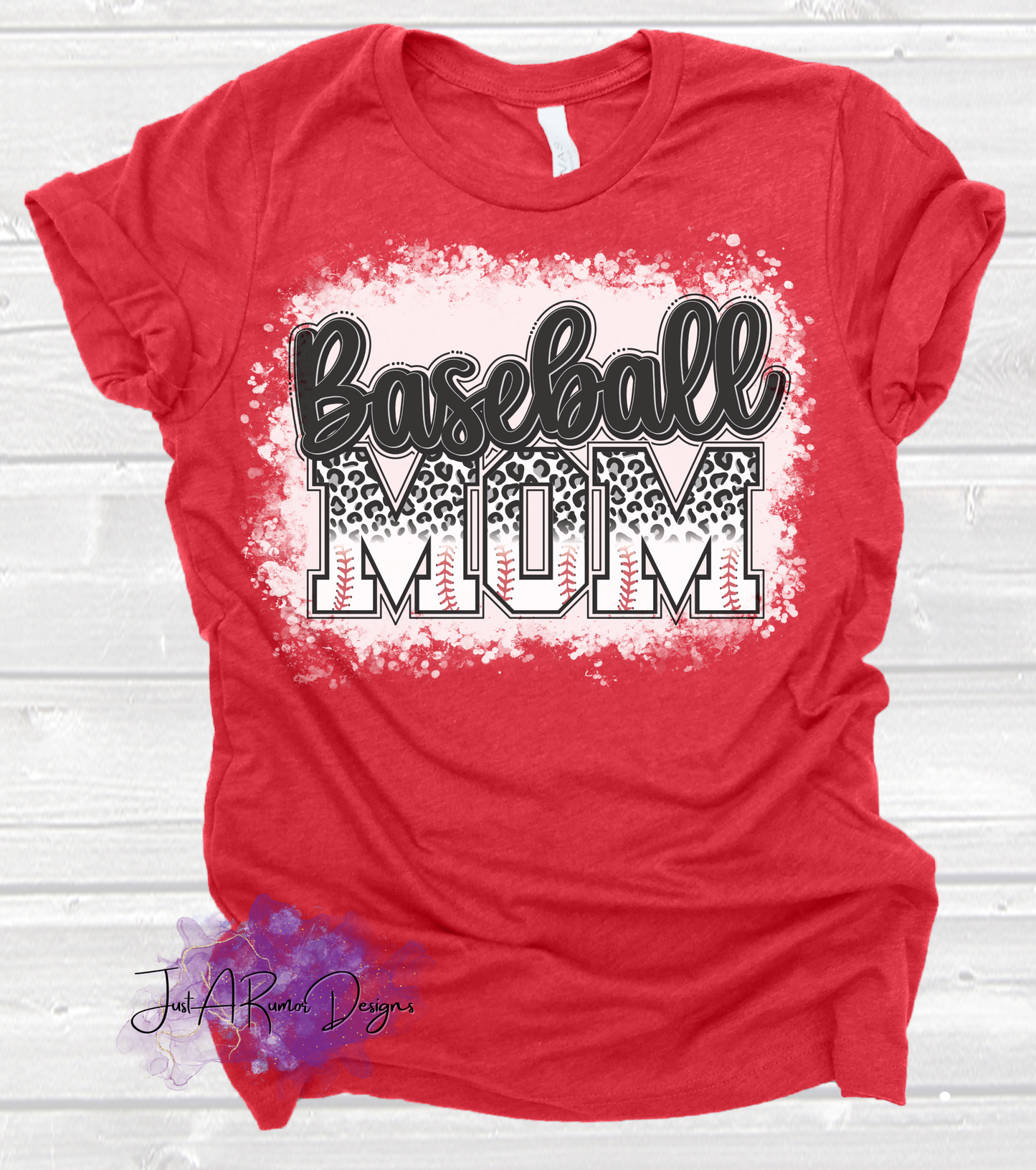 Leopard Baseball Mom Shirt