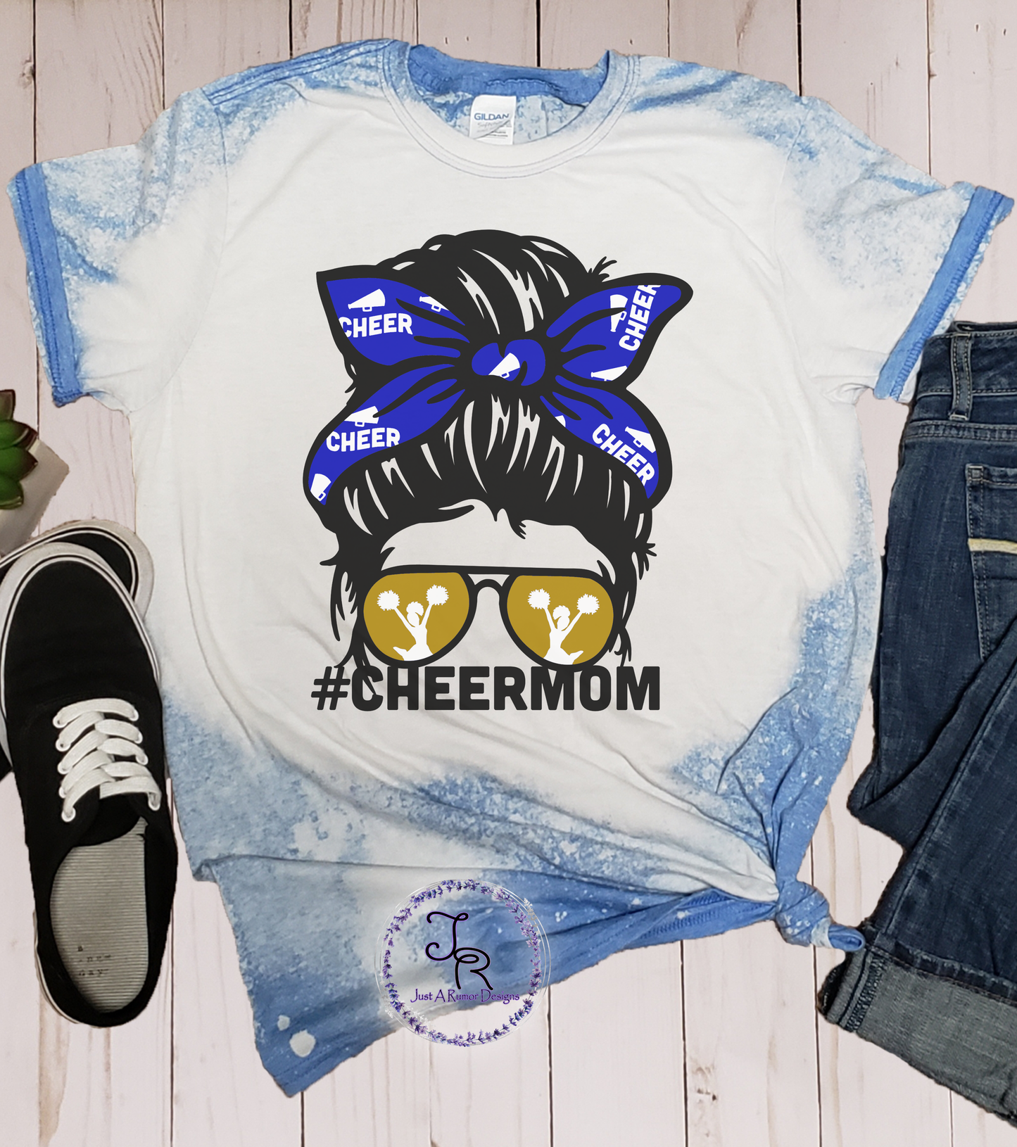 Cheer Mom-School Colors Shirt
