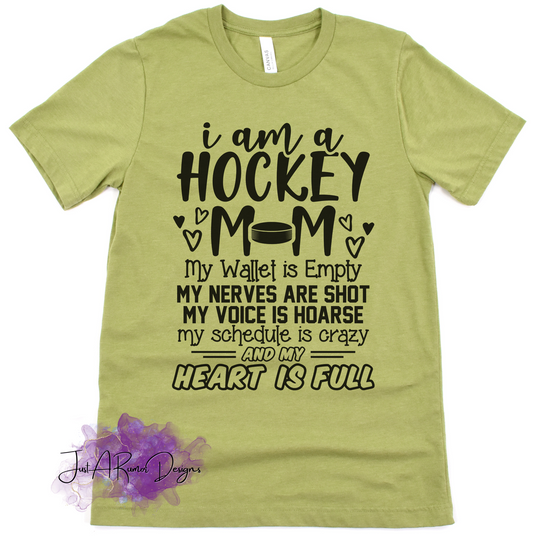 Schedule Full Hockey Mom Shirt