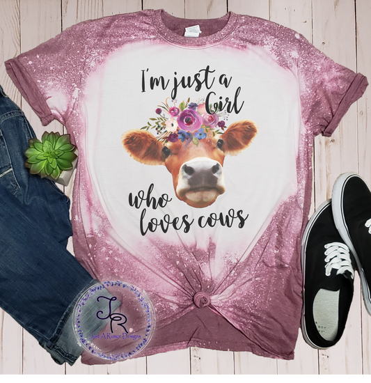Just a Girl Who Loves Cows Shirt