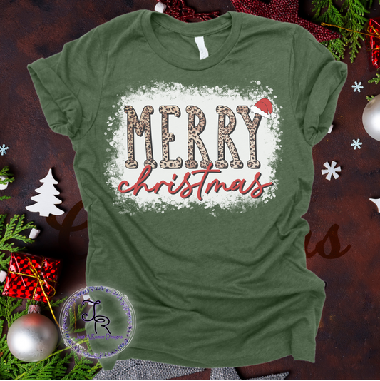 Leopard Merry Christmas Shirt