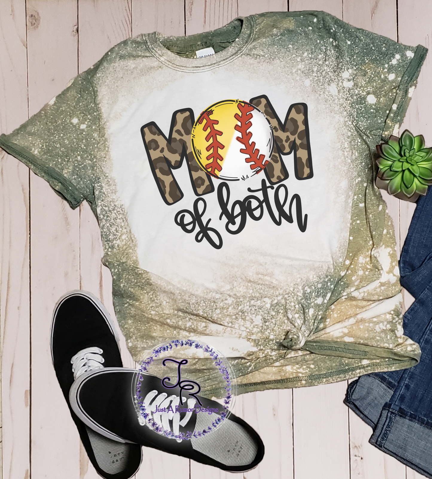 Mom of Both Shirt-Baseball/Softball