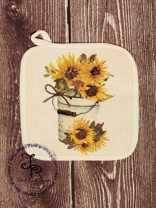 Sunflower Pot Holder