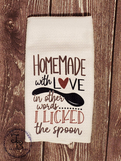 Homemade with Love Towel