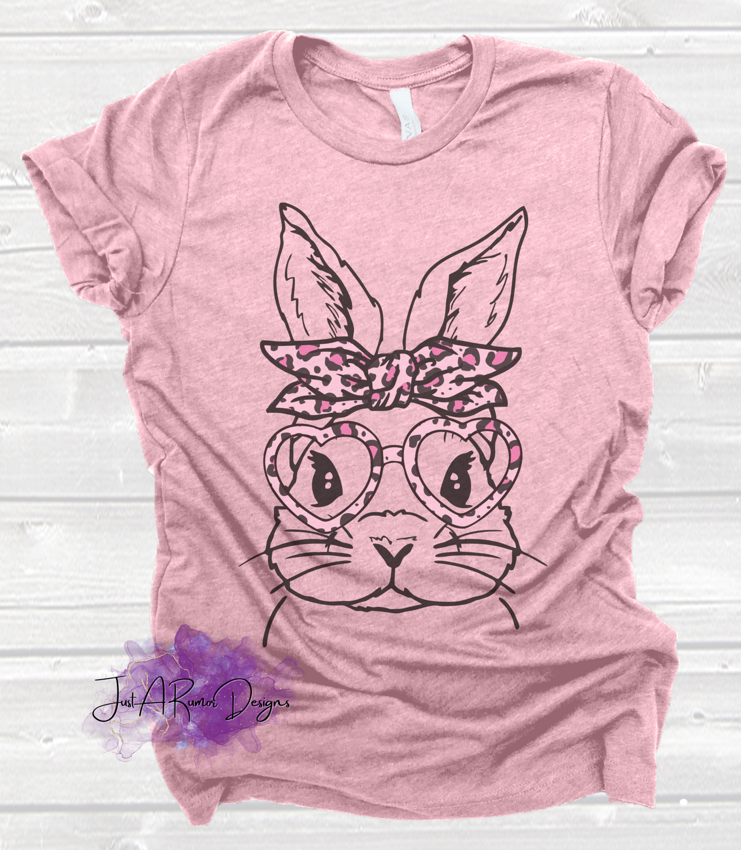 Pink Leopard Bunny Shirt