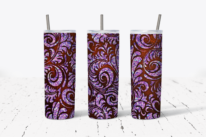 Tooled Leather Tumbler