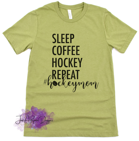 Sleep Coffee Hockey Shirt