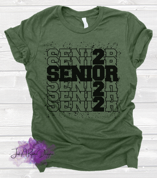 Splatter Stacked Senior Shirt