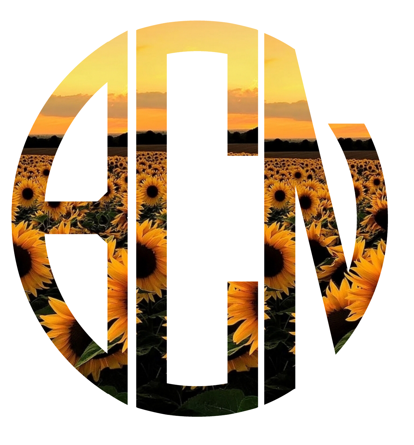 Sunflower Field Monogram Bundle