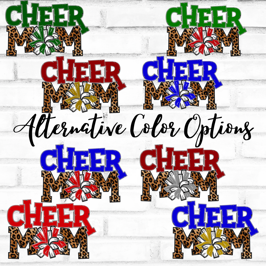 Pom Pom Cheer Mom-School Colors Shirt