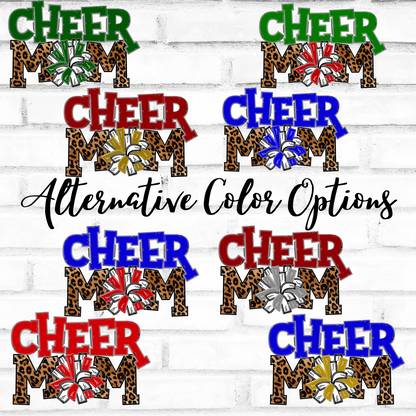 Pom Pom Cheer Mom-School Colors Shirt