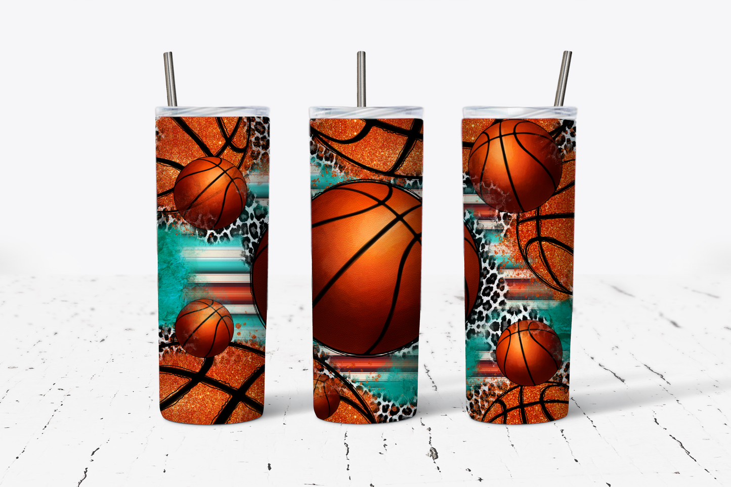 Serape Basketball Tumbler