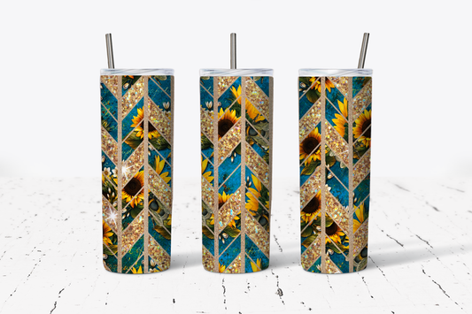 Sunflower Tangram Tumbler