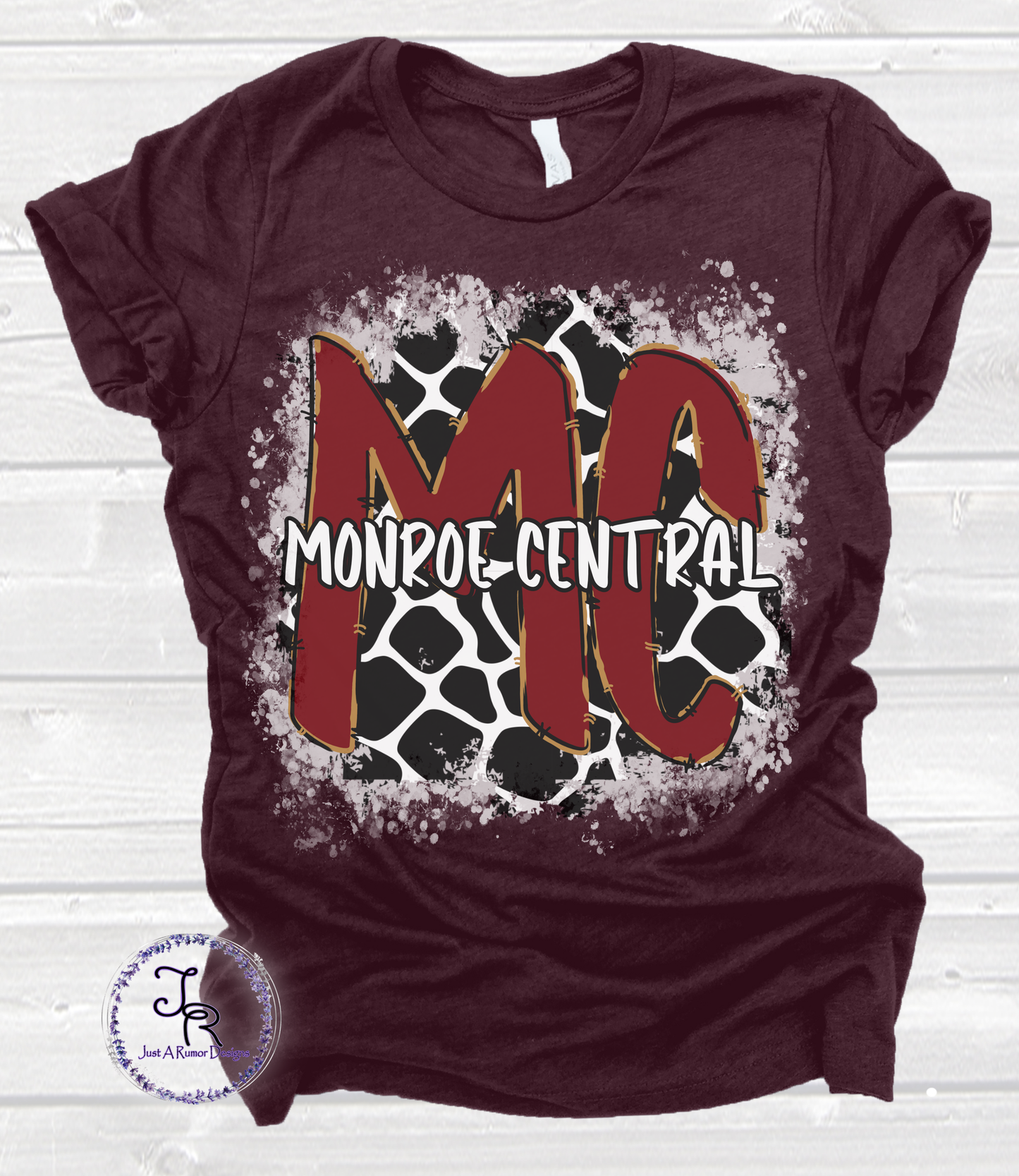 Monroe Central Cow Print Shirt