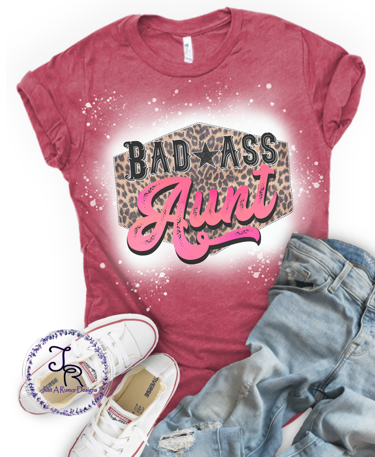 Pink Badass Aunt Shirt