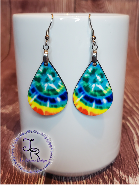 Tie-Dye Teardrop Earrings